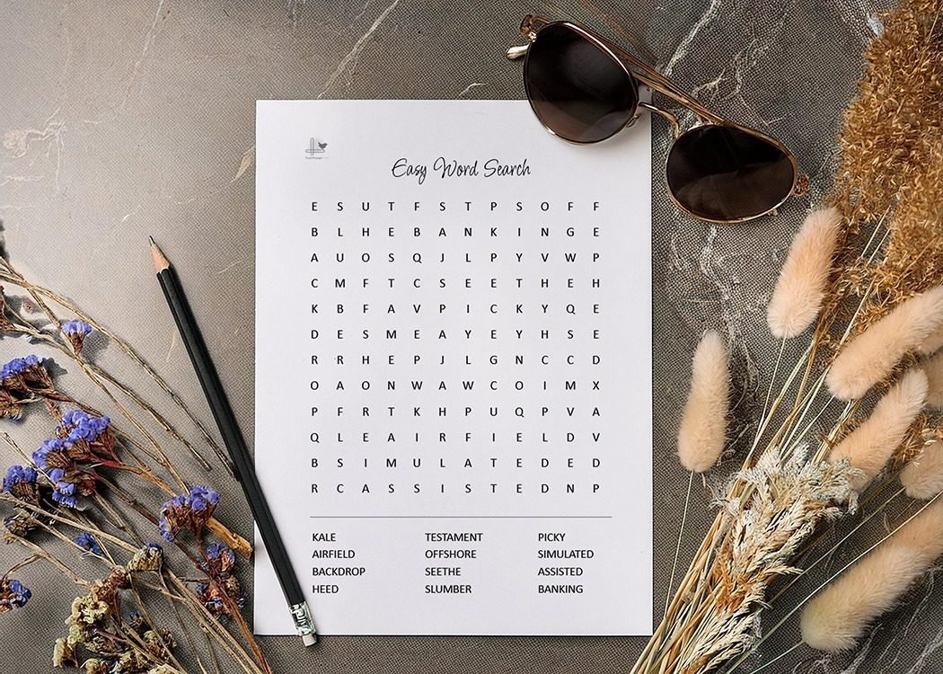 easy printable word search horizontal mock up