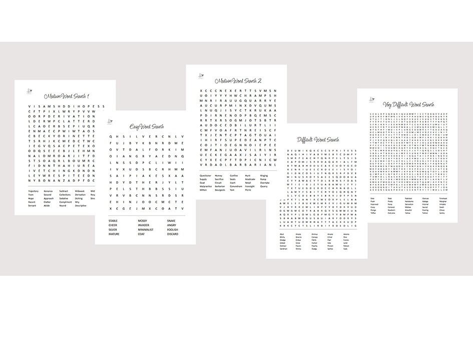free printable word searches for adults pdf - illustration
