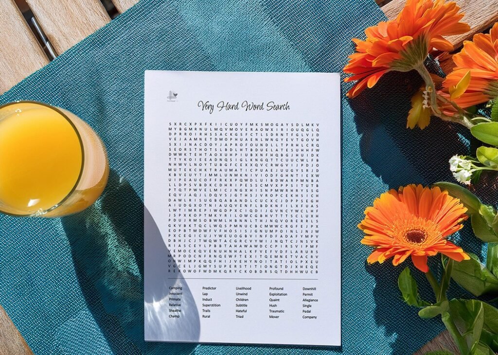 Very Hard Word Search - Horizontal Illustration