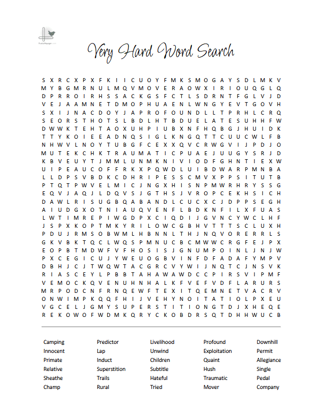 Very Hard Word Search - Illustration