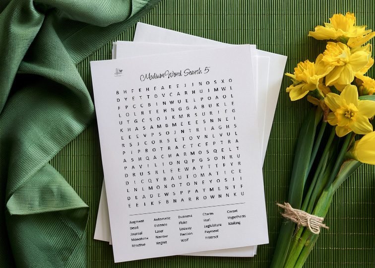 word searches to print - horizontal illustration