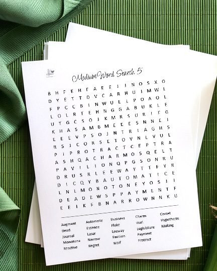 free word searches to print - vertical illustration