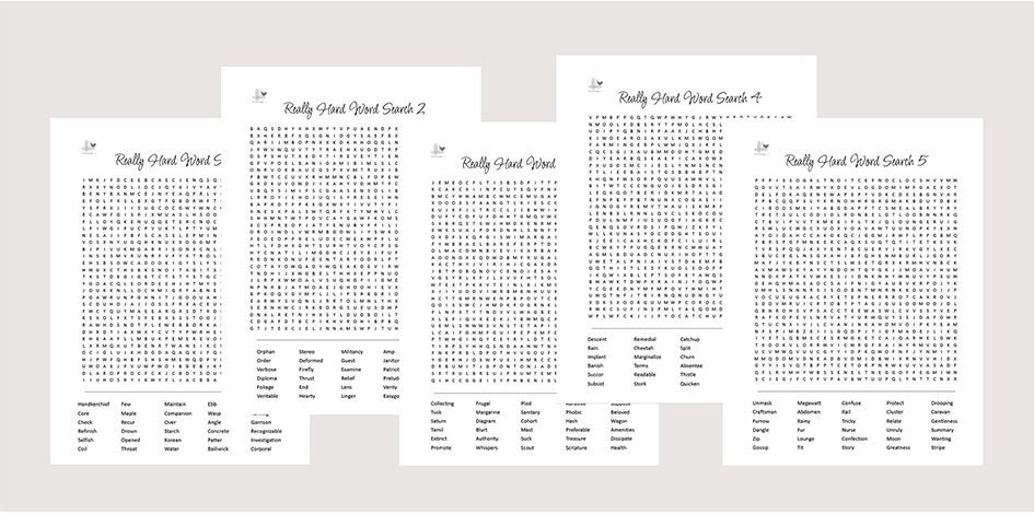 really hard word search puzzles - illustration