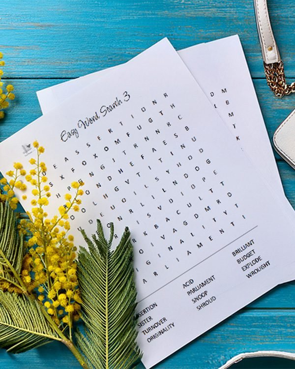 simple word search vertical - illustration
