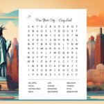 Easy New York City Word Search Puzzle